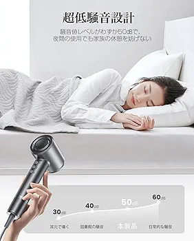 Amazon | ドライヤー【2025進化モデル・20s速乾】大風量 高速